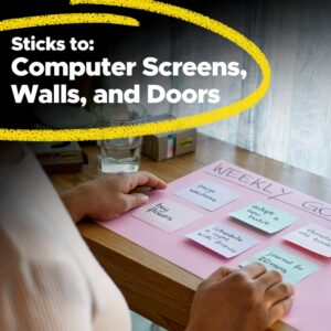 Post-it Recycled Super Sticky Notes Made with 100% Recycled Paper, 3 in x 3 in, Wanderlust Pastels, 5 Pads