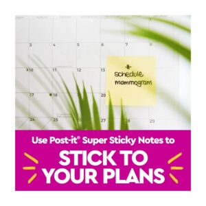 Post-it Recycled Super Sticky Notes Made with 100% Recycled Paper, 3 in x 3 in, Wanderlust Pastels, 5 Pads