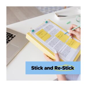 Post-it Recycled Super Sticky Notes Made with 100% Recycled Paper, 3 in x 3 in, Wanderlust Pastels, 5 Pads