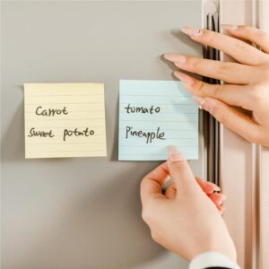 Mr. Pen- Lined Sticky Notes 3×3, 6 Pads, 45 Sheet/Pads, Pastel Colors, Sticky Notes with Lines
