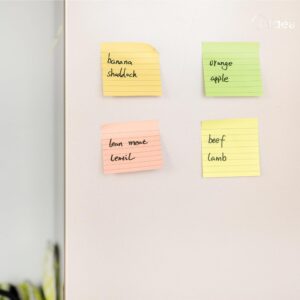 Mr. Pen- Lined Sticky Notes 3×3, 6 Pads, 45 Sheet/Pads, Pastel Colors, Sticky Notes with Lines