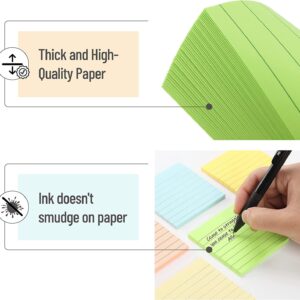 Mr. Pen- Lined Sticky Notes 3×3, 6 Pads, 45 Sheet/Pads, Pastel Colors, Sticky Notes with Lines