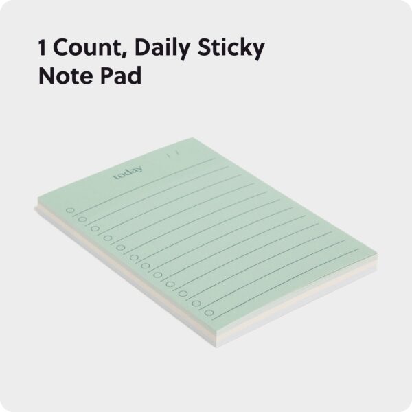 U Brands Daily Sticky Notes with Lines, 4 x 2.9 in., 60 Sheets, Folklore Fauna