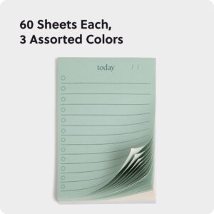 U Brands Daily Sticky Notes with Lines, 4 x 2.9 in., 60 Sheets, Folklore Fauna
