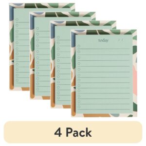 U Brands Daily Sticky Notes with Lines, 4 x 2.9 in., 60 Sheets, Folklore Fauna