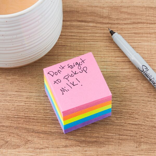 Pen + Gear Sticky Notes Cube 2″ x 2″, 400 Sheets Total, 1 Cube