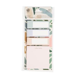 U Brands Sticky Notes and Tabs, Set of 4, 60 Sheets Each, Folklore Fauna