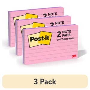 Post-it Notes, Lined, 3 in x 5 in, Pink and Lilac, 2 Pads - Image 10