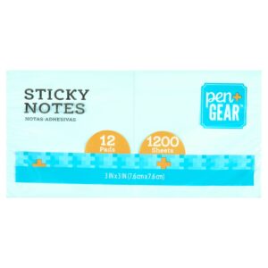 Pen+Gear Paper Sticky Notes, Pastel, 3" x 3", 1200 Sheets - Image 2