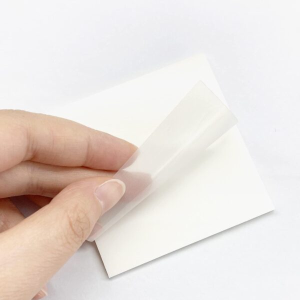 6Pack Transparent Sticky Notes, Clear, 3’’ x 3’’ Translucent, Waterproof See Through, 300 Sheets
