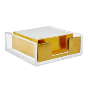 Pen+Gear Gold Sticky Notes, 3.94 x 1.38 x 3.82inch, Gold Color, 300 Count