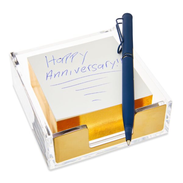 Pen+Gear Gold Sticky Notes, 3.94 x 1.38 x 3.82inch, Gold Color, 300 Count