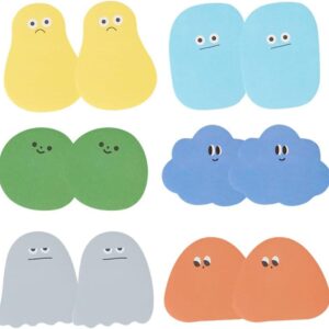 BZUEPRS 6 Pack 360 Sheets Cute Novelty Sticky Notes, Sticky Notes Self-Stick Notes Memo Pads, Kawaii Stationary Supplies Note for Office Meeting - Image 1