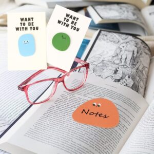 BZUEPRS 6 Pack 360 Sheets Cute Novelty Sticky Notes, Sticky Notes Self-Stick Notes Memo Pads, Kawaii Stationary Supplies Note for Office Meeting - Image 2