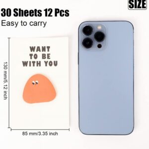 BZUEPRS 6 Pack 360 Sheets Cute Novelty Sticky Notes, Sticky Notes Self-Stick Notes Memo Pads, Kawaii Stationary Supplies Note for Office Meeting - Image 7