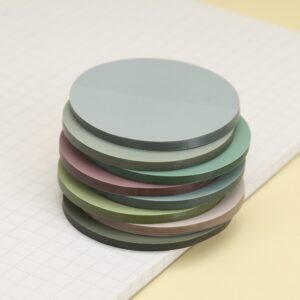 400Pcs Transparent Sticky Notes, Trianu Round Translucent Sticky Tabs, Waterproof Book Markers Stickers Page Flags Stickers, Planner Accessories, Bible Journaling Study Office Supplies