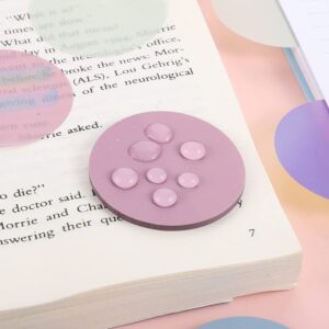 400Pcs Transparent Sticky Notes, Trianu Round Translucent Sticky Tabs, Waterproof Book Markers Stickers Page Flags Stickers, Planner Accessories, Bible Journaling Study Office Supplies