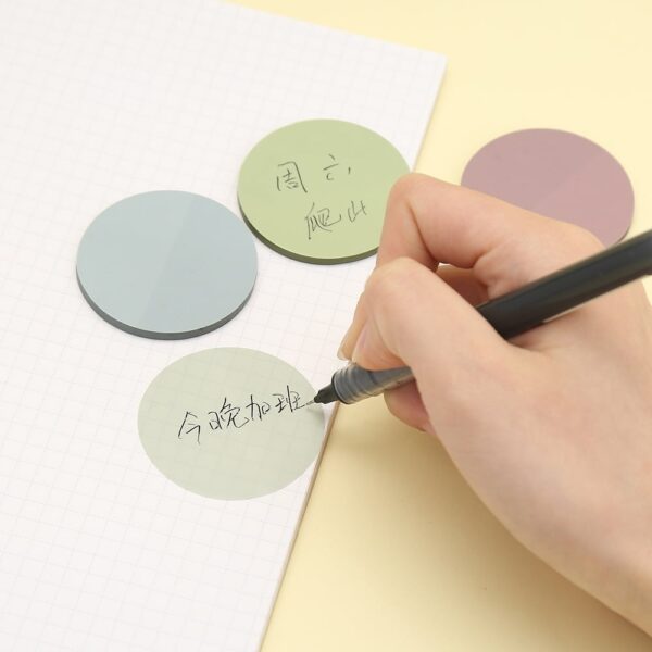 400Pcs Transparent Sticky Notes, Trianu Round Translucent Sticky Tabs, Waterproof Book Markers Stickers Page Flags Stickers, Planner Accessories, Bible Journaling Study Office Supplies