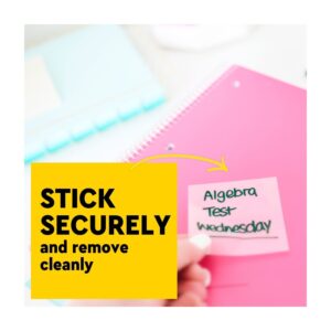 Post-it Transparent Notes, Pink, Blue, 2 7/8 x 2 7/8 in, 24 Pack/Case - Image 5