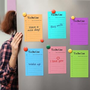 8-Pack Daily To-Do List, 400 Sheets, 10x15cm – Perfect for Planner, Fridge & Grocery Lists Multicolored Lined Sticky Notes