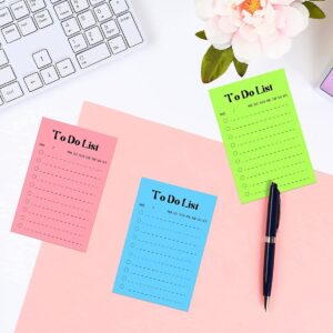 8-Pack Daily To-Do List, 400 Sheets, 10x15cm – Perfect for Planner, Fridge & Grocery Lists Multicolored Lined Sticky Notes