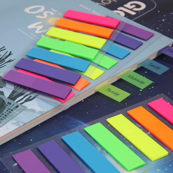 980 Pieces Sticky Notes Flags 7 Color Index Tabs