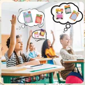 sixwipe 40 Pack 800 Sheets Cute Sticky Notes, Kawaii Cartoon Sticky Notes Bulk, Small Fun Note Pads, Mini Animal Notes for Reminder Notes Kitchen Notepads Office Supplies