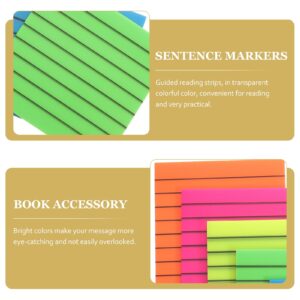 unbranded 6 Sets Highlighter Sticky Tabs Fluorescent Notes Book Strips Stickers