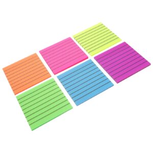 unbranded 6 Sets Highlighter Sticky Tabs Fluorescent Notes Book Strips Stickers