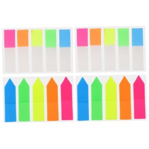 WORGEOUS 4 Sets Tag Notepad Book Marks Sticky Hands Markers Clear Duct Tape Office - Image 4