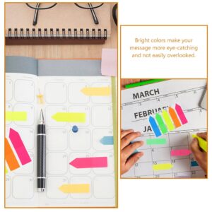 WORGEOUS 4 Sets Tag Notepad Book Marks Sticky Hands Markers Clear Duct Tape Office - Image 5