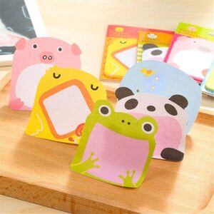 HAIJSEVR 14 Pack Sticky Notes, Self-Stick Removable Shaped Sticky Notes - 14 Pads - 100 Sheets 6 Pad Shaped Notes -20 Sheets 8 Pad Animal Notes - Image 7