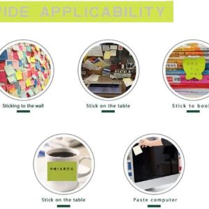 HAIJSEVR 14 Pack Sticky Notes, Self-Stick Removable Shaped Sticky Notes - 14 Pads - 100 Sheets 6 Pad Shaped Notes -20 Sheets 8 Pad Animal Notes - Image 8