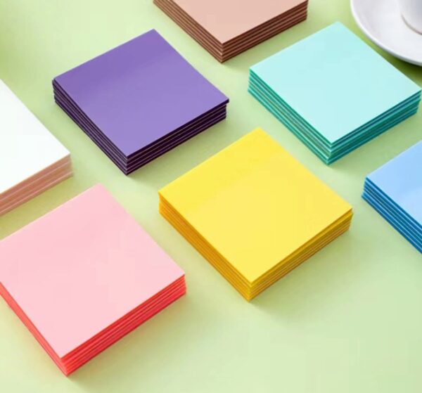 Sticky Notes Transparent Clear Translucent Sticky Tabs 3″x3″ Waterproof Book Annotation Supplies for Home Office 560 Pcs