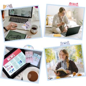 Daradara Cute Sticky Notes, Cartoon Sticky Notes Animals Shape, Self-Stick Memo Pad s Tab Supplies,6 Pack 270 Sheets