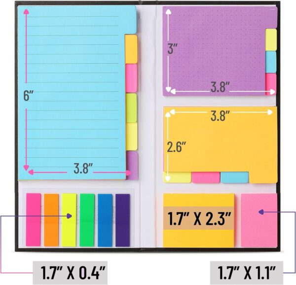Mr. Pen- Sticky Note Set, 2 Sets, 820 pcs, Vibrant Colors