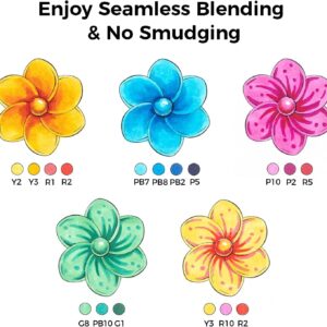 Ohuhu 24 Basic Alcohol Markers, Brush & Fine Tip, with Blender, for Sketching & Illustration, Honolulu B - Image 3