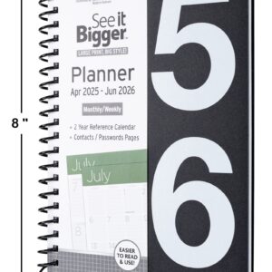 See it Bigger Monthly Weekly Planner Medium (5.5″ x 8″) Black, 15 month, Apr 2025-Jun 2026 - Image 7