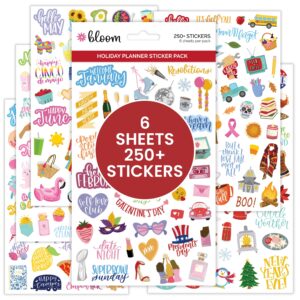 bloom daily planners Planner Sticker Pack, Holiday - Image 1