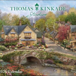 Thomas Kinkade Studios 2026 Deluxe Wall Calendar, (Paperback) - Image 1
