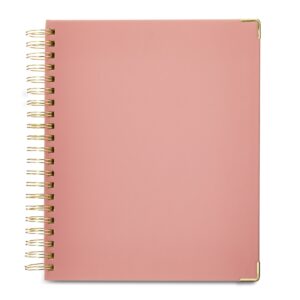Pen+Gear 12 Monthly Weekly Undated Planner, Simulated Suede, Peach Glaze 9" x 11" - Image 3