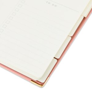 Pen+Gear 12 Monthly Weekly Undated Planner, Simulated Suede, Peach Glaze 9" x 11" - Image 4