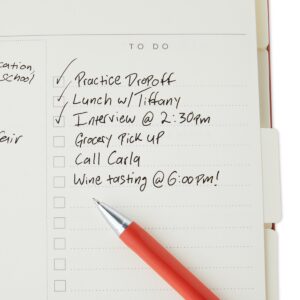 Pen+Gear 12 Monthly Weekly Undated Planner, Simulated Suede, Peach Glaze 9" x 11" - Image 5