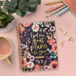 Mintgreen Monthly Weekly Medium (6.25"x 8.25") Black Floral Scripture 15 Month Apr 2025-Jun 2026 - Image 8