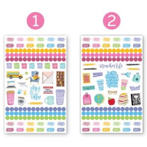 bloom daily planners Sticker Sheets, Teacher Planner Stickers V2 - Image 3