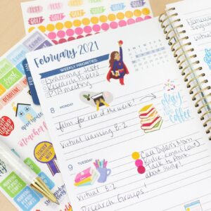 bloom daily planners Sticker Sheets, Teacher Planner Stickers V2 - Image 9