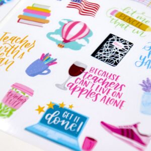 bloom daily planners Sticker Sheets, Teacher Planner Stickers V2 - Image 12