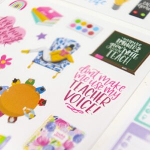 bloom daily planners Sticker Sheets, Teacher Planner Stickers V2 - Image 14