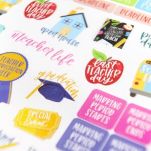 bloom daily planners Sticker Sheets, Teacher Planner Stickers V2 - Image 17