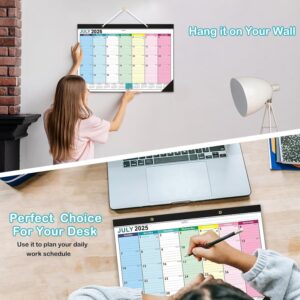VINAUO Desk Calendar 2025-2026 (July 2025–Dec 2026) – Large 17" x 12" Wall/Desktop Calendar, Thick Paper, Ink-Bleed Resistant, for Office, Home, School - Image 3